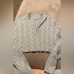 Thick cropped sweater